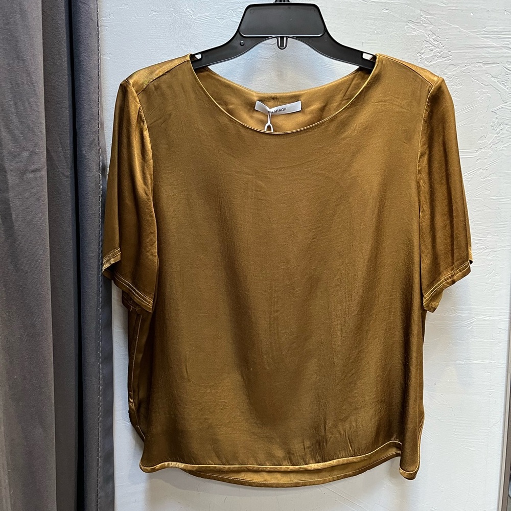 Pharaoh Gold Short Sleeve Blouse